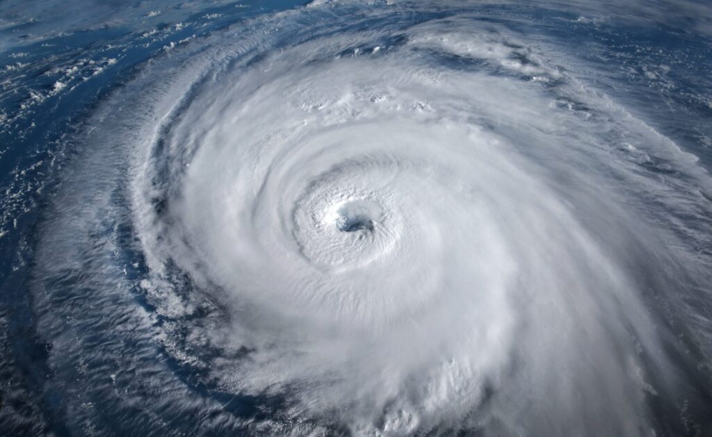 A hurricane is a tropical storm with sustained wind speeds of more than 74 miles per hour. 
